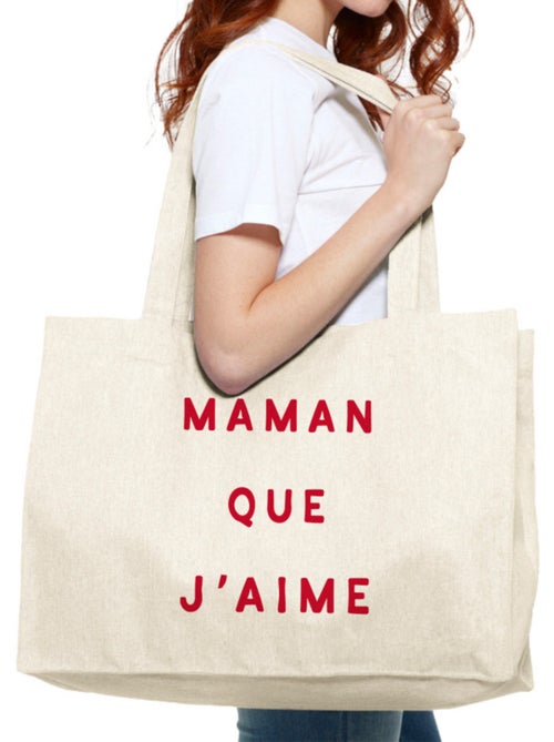 Grote shopper MAMAN QUE J'AIME 2 WAF - Kiabi Grote shopper MAMAN QUE J'AIME 2 WAF - Kiabi