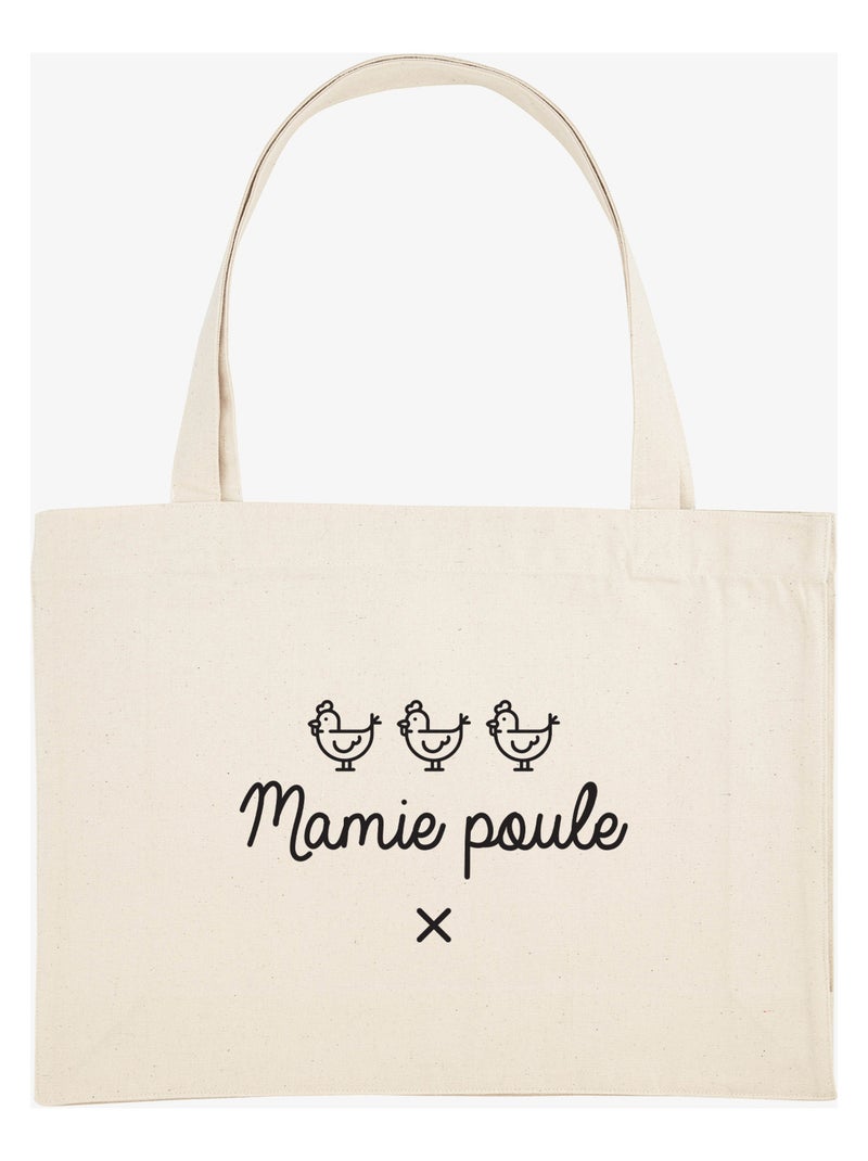 Grote shopper MAMIE POULE Beige - Kiabi