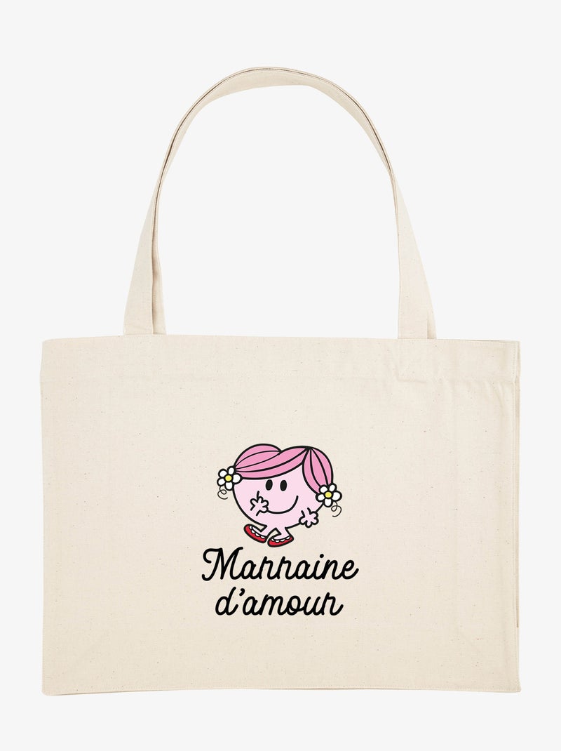 Grote shopper MARRAINE D AMOUR COEUR Beige - Kiabi