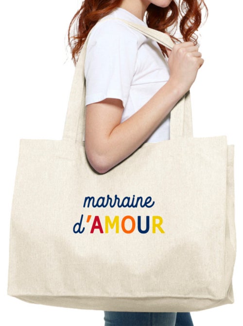 Grote shopper MARRAINE D'AMOUR COLORÉE WAF - Kiabi Grote shopper MARRAINE D'AMOUR COLORÉE WAF - Kiabi