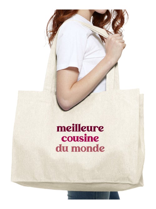Grote shopper MEILLEURE COUSINE DU MONDE - Kiabi Grote shopper MEILLEURE COUSINE DU MONDE - Kiabi