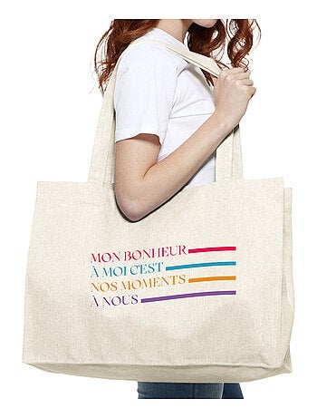 Grote shopper MON BONHEUR À MOI C'EST NOS MOMENTS À NOUS