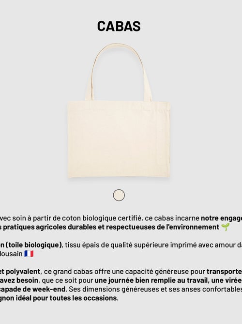 Grote shopper NI PARFAITE NI REFAITE - Kiabi Grote shopper NI PARFAITE NI REFAITE - Kiabi