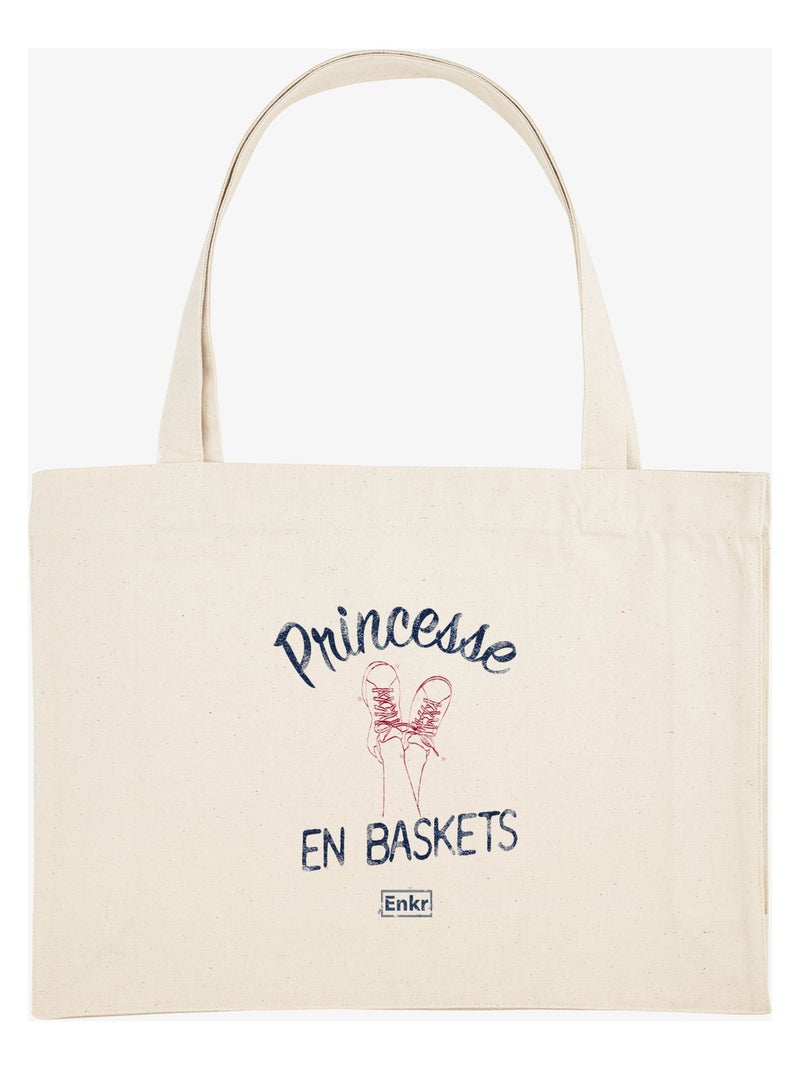 Grote shopper PRINCESSE EN BASKETS Beige - Kiabi