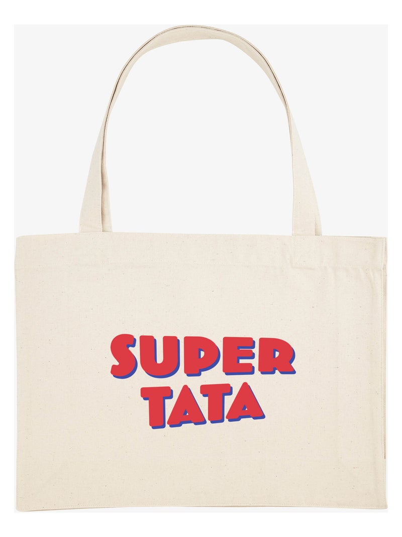 Grote shopper SUPER TATA 4 Beige - Kiabi