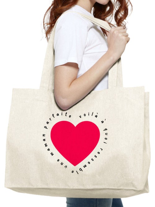 Grote shopper VOILÀ À QUOI RESSEMBLE UNE MAMAN PARFAITE - Kiabi Grote shopper VOILÀ À QUOI RESSEMBLE UNE MAMAN PARFAITE - Kiabi