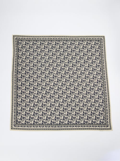 Grote vierkante foulard - 100 x 100 cm - Kiabi