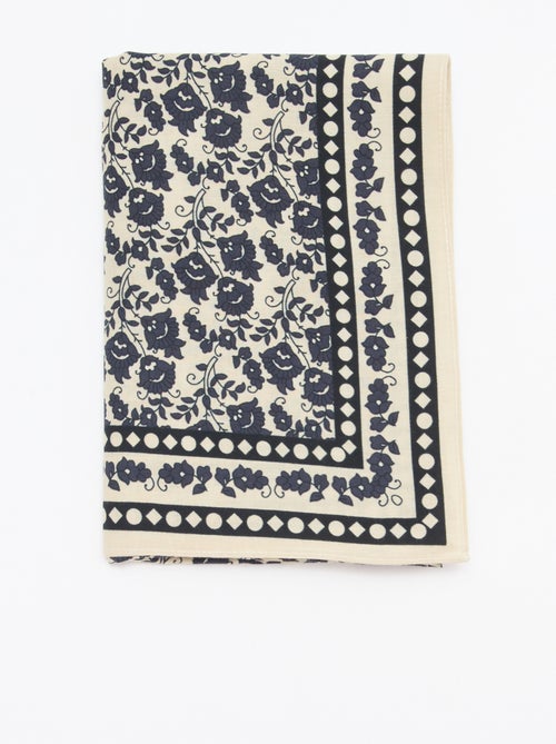 Grote vierkante foulard - 100 x 100 cm - Kiabi