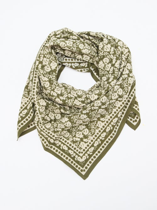 Grote vierkante sjaal - 100 x 100 cm - Kiabi