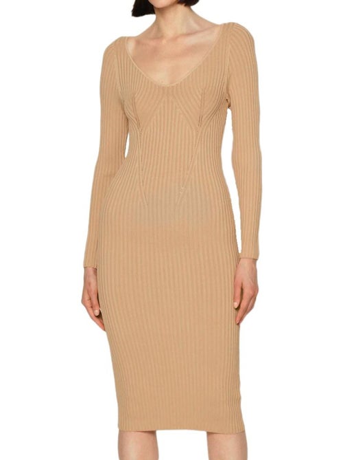 Guess adele beige jurk voor dames - Kiabi Guess adele beige jurk voor dames - Kiabi