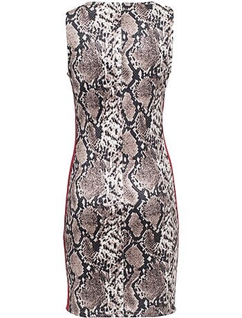 Guess bonnie dames jurk met patroon - beige