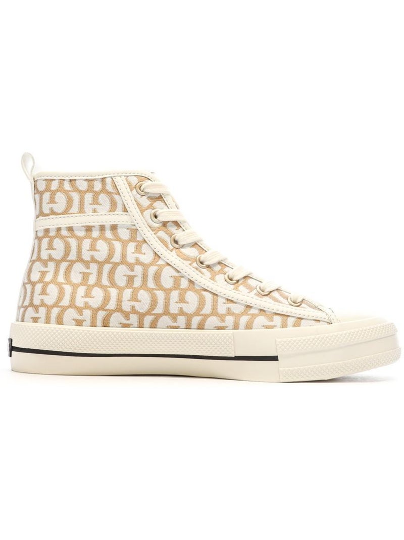Guess Colyn Dames Sneakers Wit/Bruin Cappuccinobruin - Kiabi