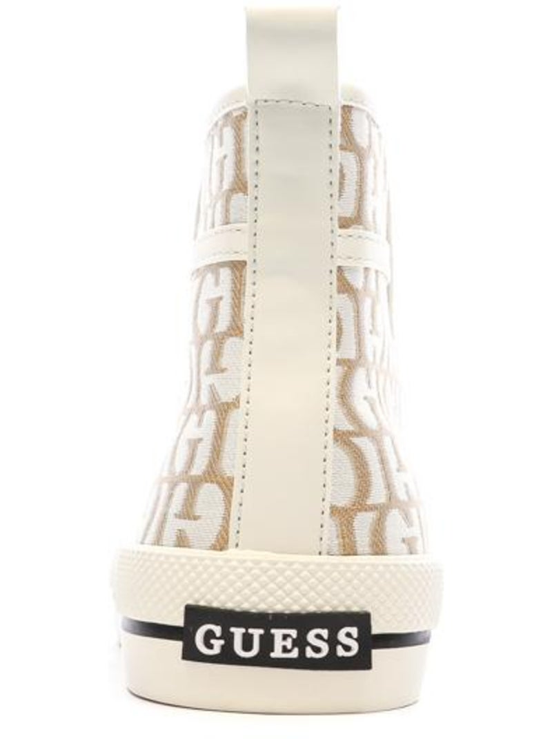 Guess Colyn Dames Sneakers Wit/Bruin Cappuccinobruin - Kiabi
