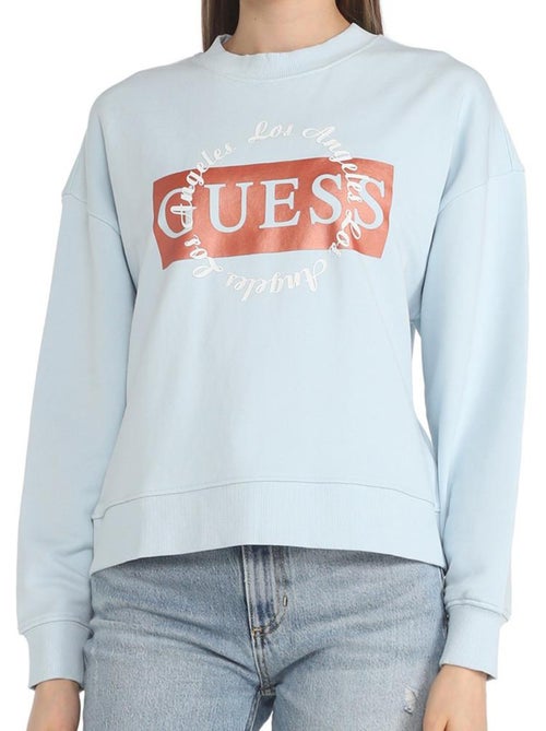 Guess dames blauwe sweatshirt - Kiabi Guess dames blauwe sweatshirt - Kiabi