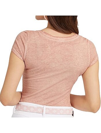 Guess dames t-shirt wit met scriptlogo