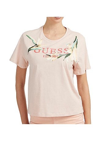 Guess dames t-shirt roze w3gi43ja914