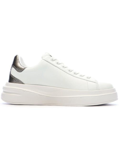 Guess Elbina Dames Sneakers Wit/Zilver - Kiabi Guess Elbina Dames Sneakers Wit/Zilver - Kiabi