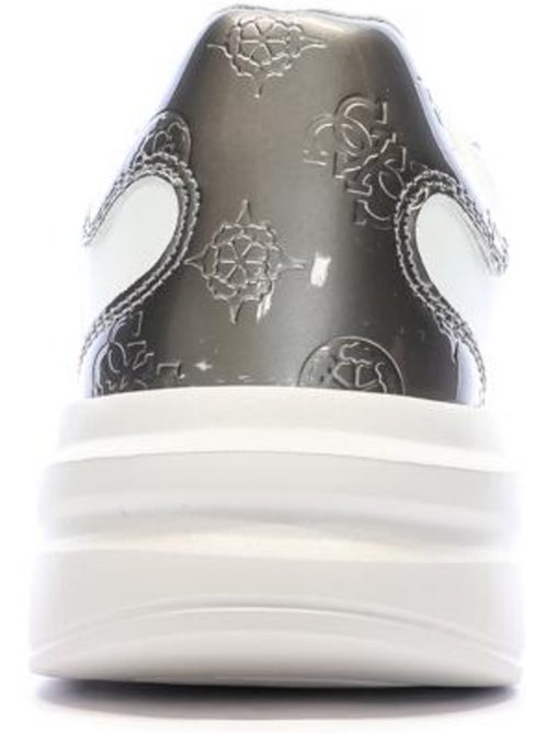 Guess Elbina Dames Sneakers Wit/Zilver - Kiabi Guess Elbina Dames Sneakers Wit/Zilver - Kiabi