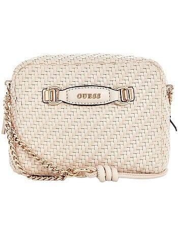 Guess francy camera crossbody tas beige voor dames