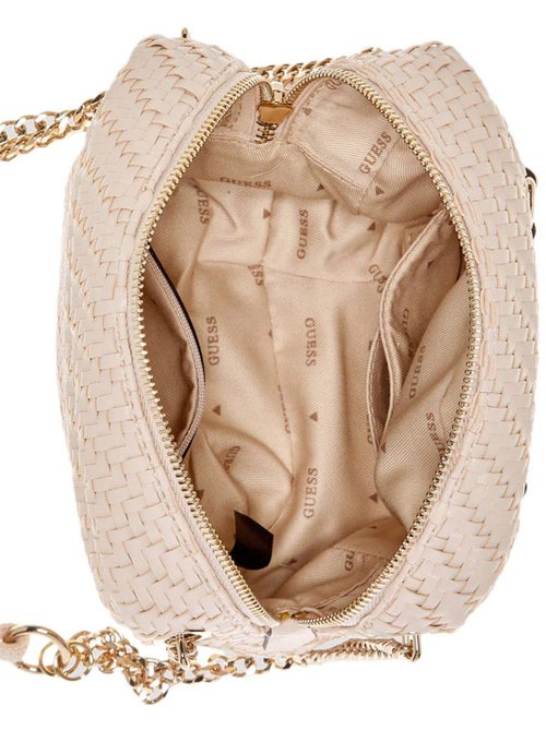 Guess francy camera crossbody tas beige voor dames - Kiabi