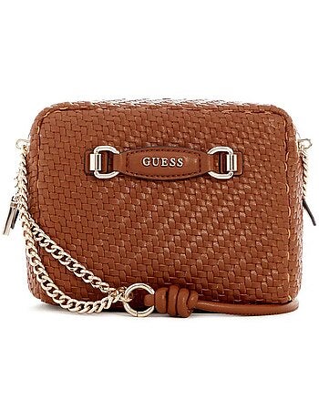 Guess francy camera crossbody tas beige voor dames