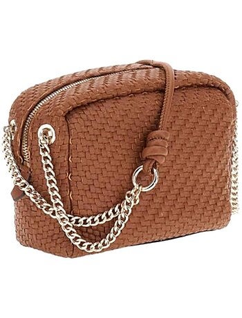 Guess francy camera crossbody tas beige voor dames