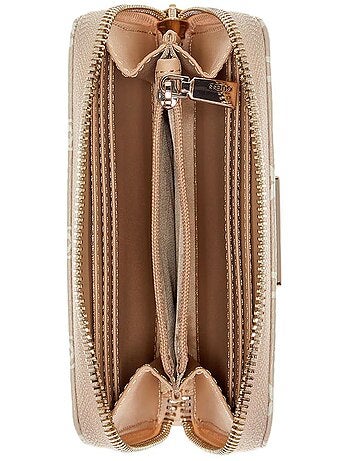 Guess giully beige dames portemonnee - stijlvol & compact