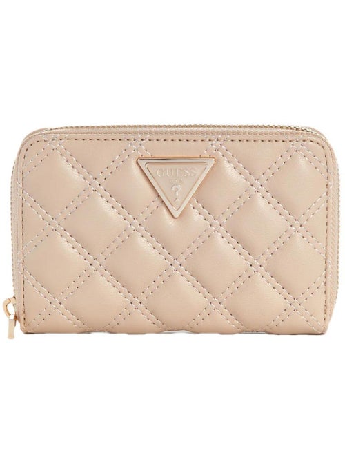 Guess giully beige dames portemonnee - stijlvol & compact - Kiabi