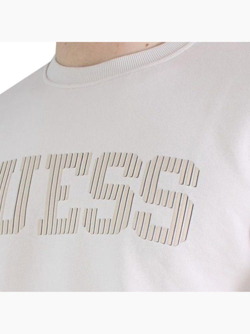 Guess heren beige fleece trui - Kiabi