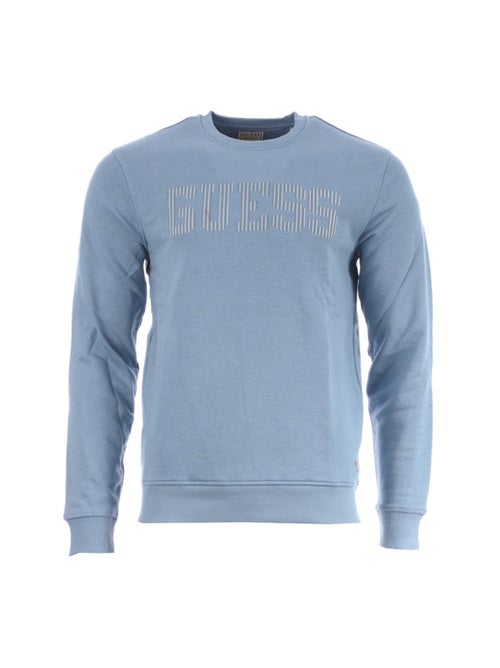 Guess heren blauwe fleece trui - Kiabi Guess heren blauwe fleece trui - Kiabi