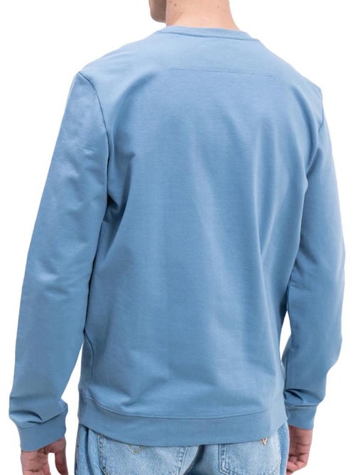 Guess heren blauwe sweatshirt met driehoek logo - Kiabi Guess heren blauwe sweatshirt met driehoek logo - Kiabi