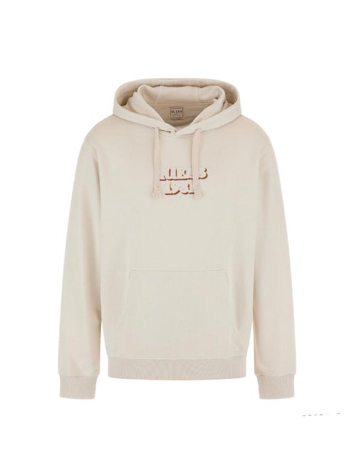 Guess heren ecru hoodie met borduring - Kiabi