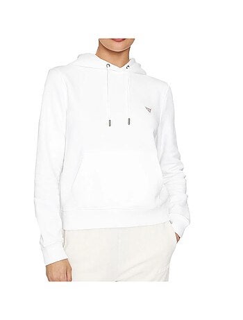Guess heren sweatshirt wit met driehoek logo