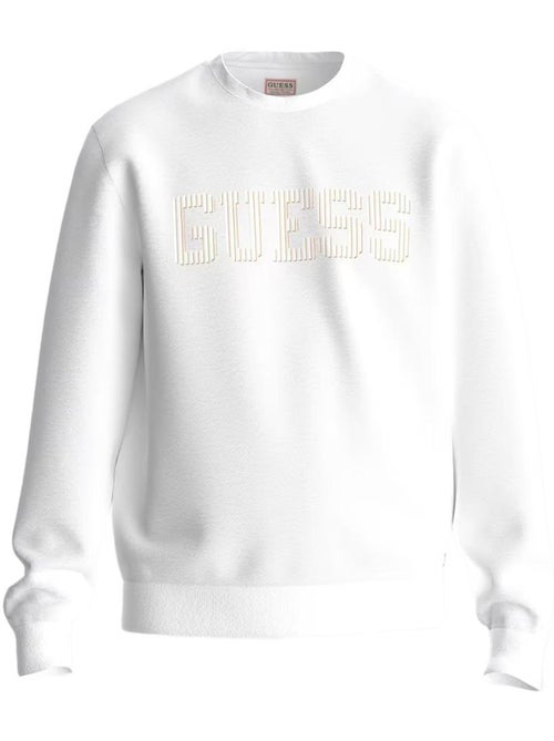 Guess heren witte fleece trui - comfortabel & stijlvol - Kiabi Guess heren witte fleece trui - comfortabel & stijlvol - Kiabi