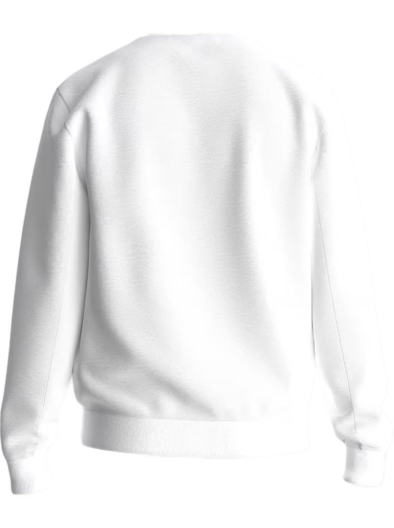 Guess heren witte fleece trui - comfortabel & stijlvol Wit - Kiabi