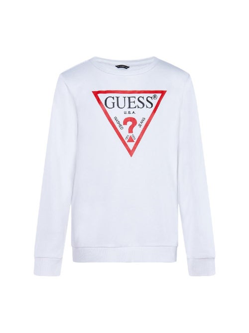 Guess Kinder Sweatshirt Wit - Kiabi Guess Kinder Sweatshirt Wit - Kiabi