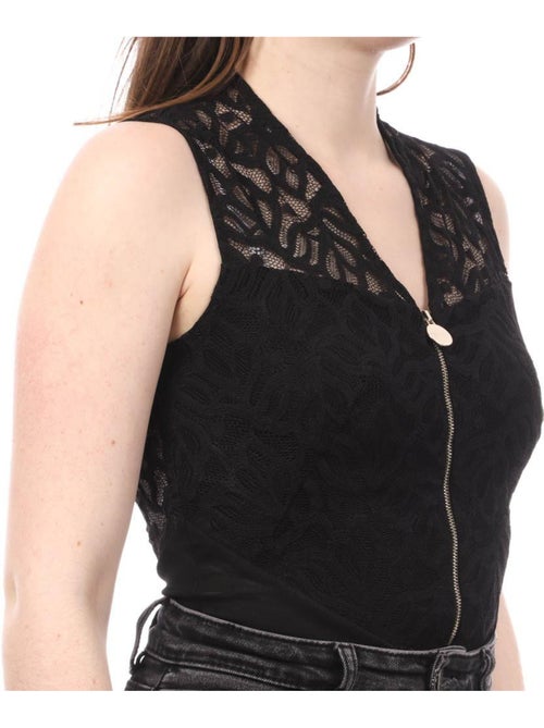 Guess marciano zwarte body voor dames - Kiabi