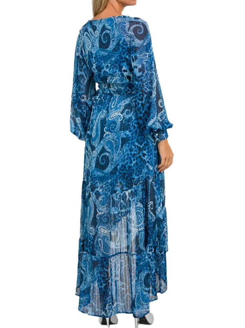 Guess nuovo bahia damesjurk met blauw patroon Blauw - Kiabi