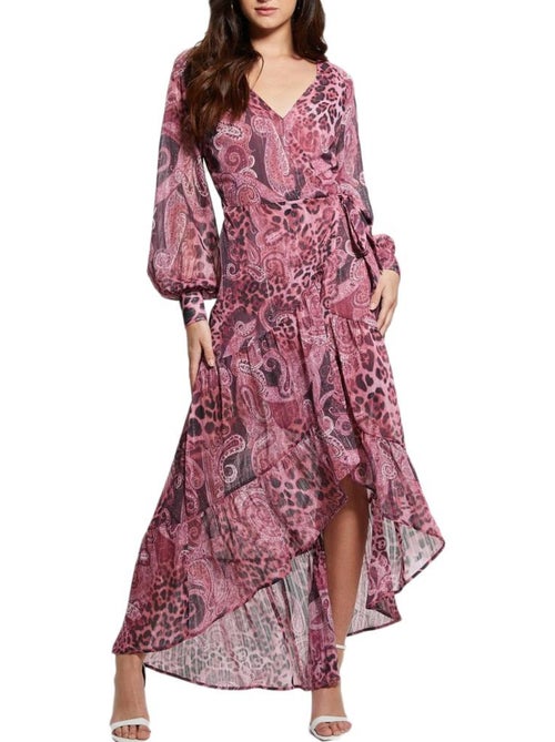 Guess nuovo bahia damesjurk met rozenpatroon - Kiabi