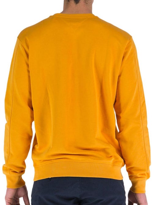 Guess oranje heren sweatshirt - comfortabele fleece trui - Kiabi