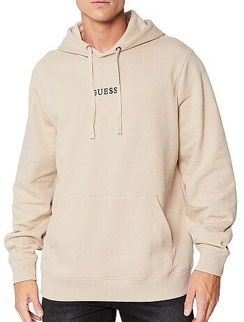 Guess roy donkerpaarse hoodie voor heren