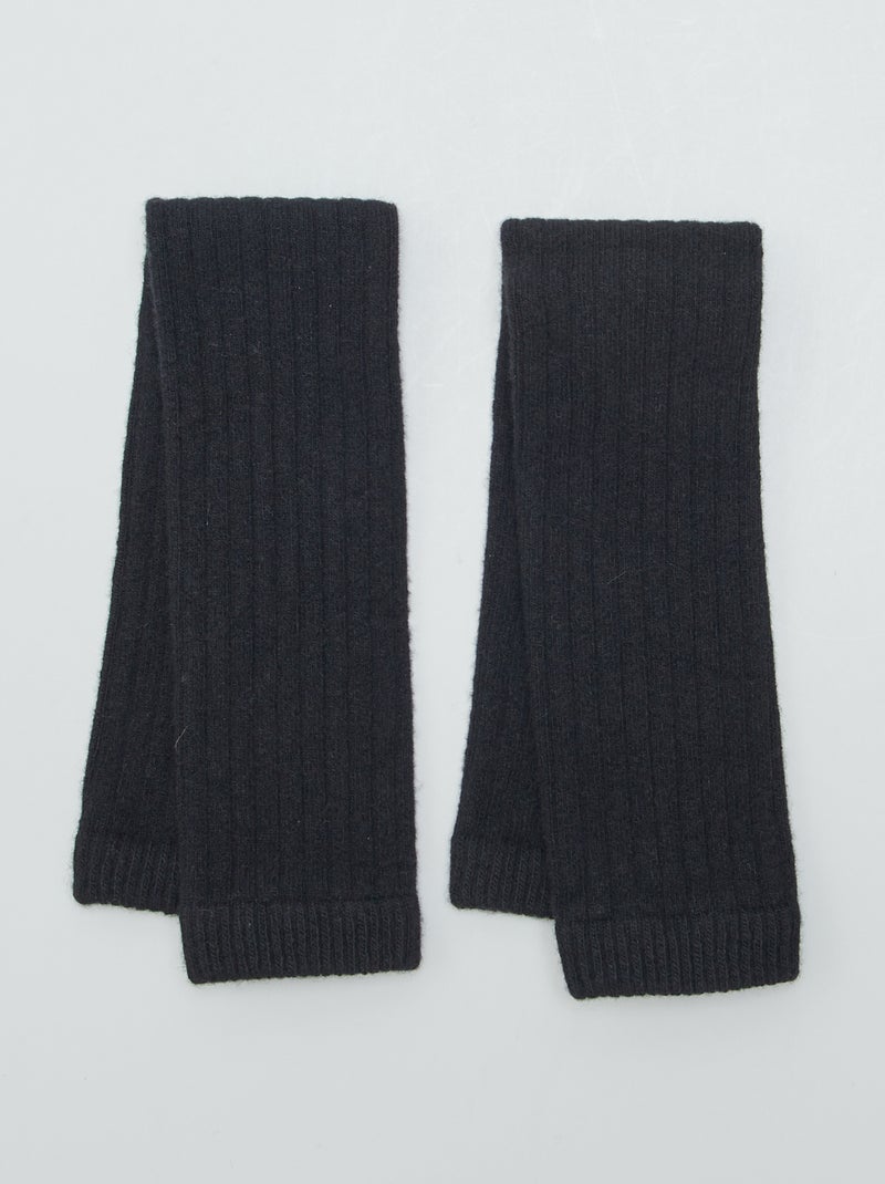 Guêtres en laine Noir - Kiabi