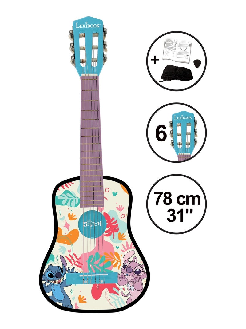 Guitare acoustique stitch Violet - Kiabi