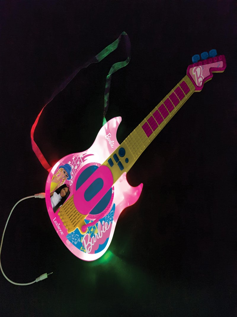 Guitare électronique lumineuse avec lunettes et micro barbie Rose - Kiabi