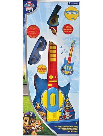 Guitare électronique lumineuse avec lunettes et micro pat’patrouille