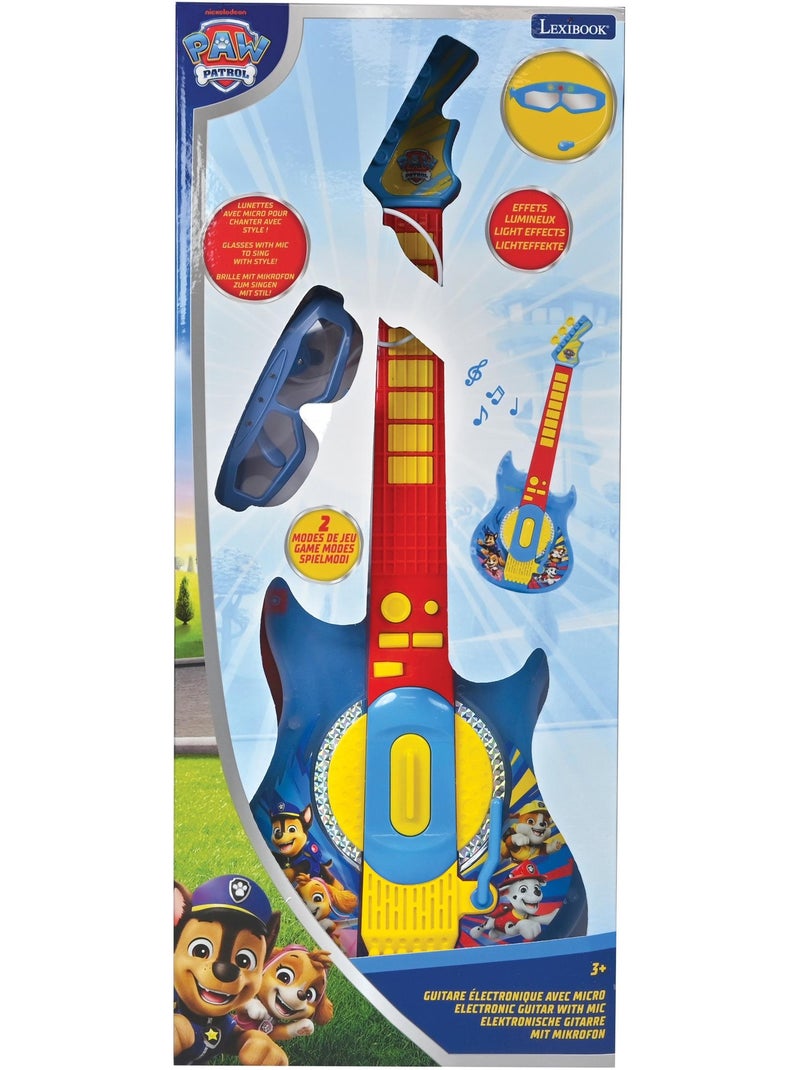 Guitare électronique lumineuse avec lunettes et micro pat’patrouille Bleu - Kiabi