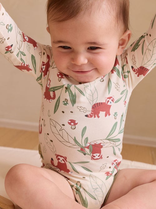 Gustin 2-pack babyrompertjes met lange mouwen - Kiabi