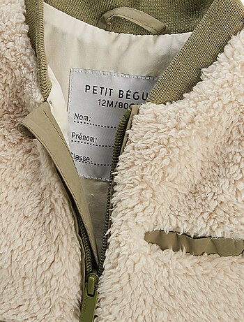 Gustin mouwloze Sherpa-jas voor kinderen