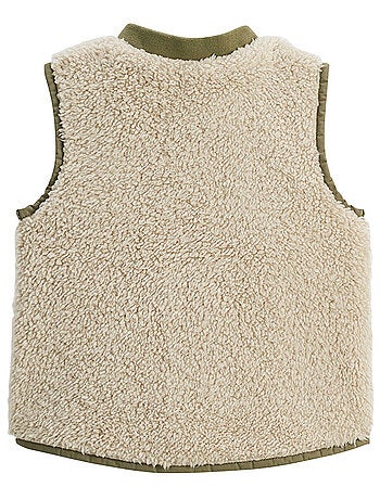 Gustin mouwloze Sherpa-jas voor kinderen