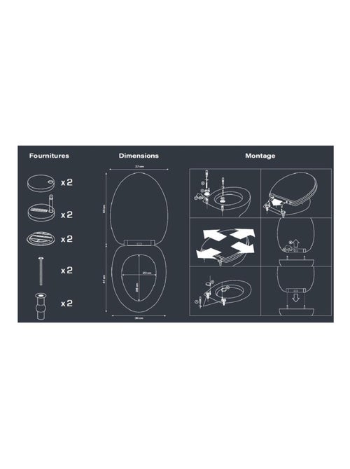 Guy Levasseur - Abattant WC Thermodur - Kiabi Guy Levasseur - Abattant WC Thermodur - Kiabi